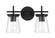 Connell 2 Light Vanity in Flat Black (20|60402-FB)