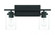 Clark 2 Light Vanity in Flat Black (20|20417FB2)
