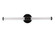 Contrast 1 Light LED Vanity in Flat Black (20|20224FB-LED)