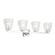 Marant 33.25'' 4-Light Vanity Light with Clear Water Glass in Chrome (10687|55217CHWTR)