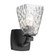 Marant 9.5'' 1-Light Wall Sconce with Clear Water Glass in Black (10687|55214BKWTR)