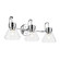 Farum 26'' 3-Light Vanity Light with Clear Glass in Chrome (10687|55155CHCLR)