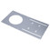 4-Inch Asymmetric New Construction Recessed Downlight Mounting Plate; Flat (27|80/865)