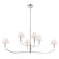 Eadie 51.5 Inch 6 Light Chandelier in Polished Nickel (10687|52768PN)