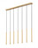 7 Light Linear Chandelier (276|919MP24-7L-MGLD-LED)