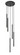 5 Light Chandelier (276|919MP24-5R-MB-LED)