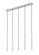 5 Light Linear Chandelier (276|919MP24-5L-BN-LED)