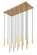 17 Light Linear Chandelier (276|919MP12-17L-MGLD-LED)
