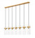 7 Light Linear Chandelier (276|7002P5-7L-RB)