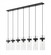 7 Light Linear Chandelier (276|7002P5-7L-MB)