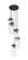5 Light Chandelier (276|7002P5-5R-MB)