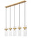 5 Light Linear Chandelier (276|7002P5-5L-RB)