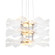 Golden Lighting Vetrina Integrated LED 3-tier Pendant in Light Gold (36|8046-3P LG)