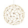 Golden Lighting Spheris Integrated LED 32in Pendant in Natural Brass (36|5462-32 NBS)