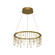 Golden Lighting Lucerna Integrated LED 14in Chandelier in Stainless Steel Gold (36|5461-18 SSG)