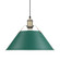 Yep by Golden Lighting Orwell 1-light 14in Pendant in Aged Brass and Pine Green shade (36|3306-L AB-GN)