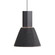 Golden Lighting Faroe 8in Integrated LED Pendant in Flecked Black/Grey Felt (36|3133-P8 FB-GY)