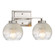 Yep by Golden Lighting Elliott 2-light Vanity in Pewter and Clear Alabaster Glass (36|3094-BA2 PW-ALA)