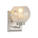Yep by Golden Lighting Elliott 1-light Vanity in Pewter and Clear Alabaster Glass (36|3094-BA1 PW-ALA)