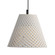 Golden Lighting Clarus 10in Integrated LED Pendant in White Sandstone Cement (36|2419-10 WCT)