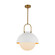 Harper 16-in White/Opal Glass Socket Pendant (7713|PD507216WHOP)