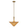 Bridgette 16-in Brushed Gold/Rattan Socket Pendant (7713|PD497016BGRA)