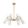 Blake 32-in White/Aged Gold Socket Chandelier (7713|CH574632WHAG)