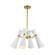 Blake 24-in White/Aged Gold Socket Chandelier (7713|CH574424WHAG)