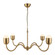 Effie 39-in Brushed Gold/Opal Glass Socket Chandelier (7713|CH558439BGOP)