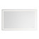 Seneca 60-in Sandblasted Merc Edge Damp-Rated Dimmable LED Vanity Mirror (461|VM31160-5CCT)
