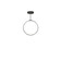 Cirque 24-in Black LED Pendant (461|PD82524-BK-UNV)