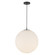 Marco 16-in Black/Opal Glass Socket Pendant (461|PD34216-BK/OP)