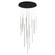 Chute 16 Head Black LED Multi Pendant (461|MP14932-BK-UNV-010)