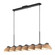 Atlas 42-in Black/Peach Socket Linear Pendant (461|LP57642-BK/PEC)