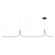 Thread 10-ft Black Dimmable LED Linear Pendant (461|LP17910-BK-UNV-010)