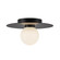 Elixir 10-in Black Dimmable LED Flush Mount (461|FM15510-BK-UNV)