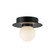 Elixir 6-in Black Dimmable LED Flush Mount (461|FM15506-BK-UNV)