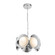 Cleo 16-in Chrome/Opal Glass LED Chandelier (461|CH77916-CH/OP-UNV)