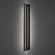 MIDNIGHT 56IN OUTDOOR SCONCE 3CCT 3000K (3612|WS-W66256-30-BK)
