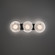 FRESCO 25IN 3LT BATH SCONCE 3000K (3612|WS-66525-BK)