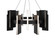RONAN 32IN ROUND PENDANT 3000K (3612|PD-9533-BK)