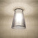 Dion Ceiling, Clear Shade, Satin Nickel Finish, 1x60W MAX Medium base (127|DIONCLC-SN)