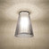 Dion Ceiling, Clear Shade, Satin Nickel Finish, 1x9W LED (127|DIONCLC-LED-SN)