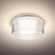 Belu Ceiling, Clear Shade, Satin Nickel Finish, 1x5W LED (127|BELUCLC-LED-SN)