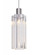Besa Ice 7 Pendant, Clear Glass, Satin Nickel Finish, 1x3W LED (127|1XC-ICE7CL-LED-SN)