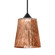 Besa Pendant Nico 4, Black Finish, Stone Copper Foil 1xMAX GY6.35 Base (127|1XC-5125CF-BK)