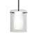 Besa Stem Pendant Pahu 8 Black Clear/Opal 1x100W Medium Base (127|1TT-C00607-BK)