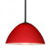Besa Tessa LED Stem Pendant Red Matte Black 1x9W LED (127|1TT-420131-LED-BK)