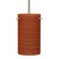 Besa Tamburo 5 Stem Pendant, Satin Nickel Cherry 1x100W Medium Base (127|1TT-4005CH-SN)