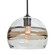 Besa Spirit 10 Pendant, Smoke/Clear, Black Finish, 1x8W LED Filament (127|1JC-SPIR10SC-EDIL-BK)